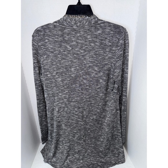 Juicy Couture Gray Embellished Open Front Cardigan Sweater Small - Picture 2 of 5